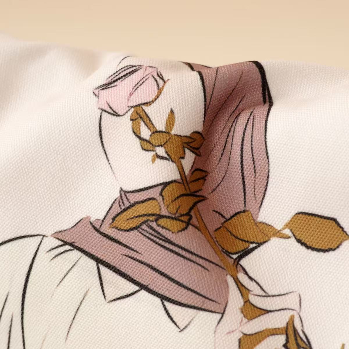 Sac Tote en Toile Illustré Hijabi – Mariam's Collection（MAC235）