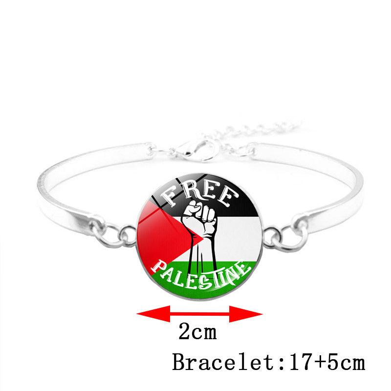 Bracelet Free Palestine | Bracelet Keffieh Drapeau Palestinien (MAC081)