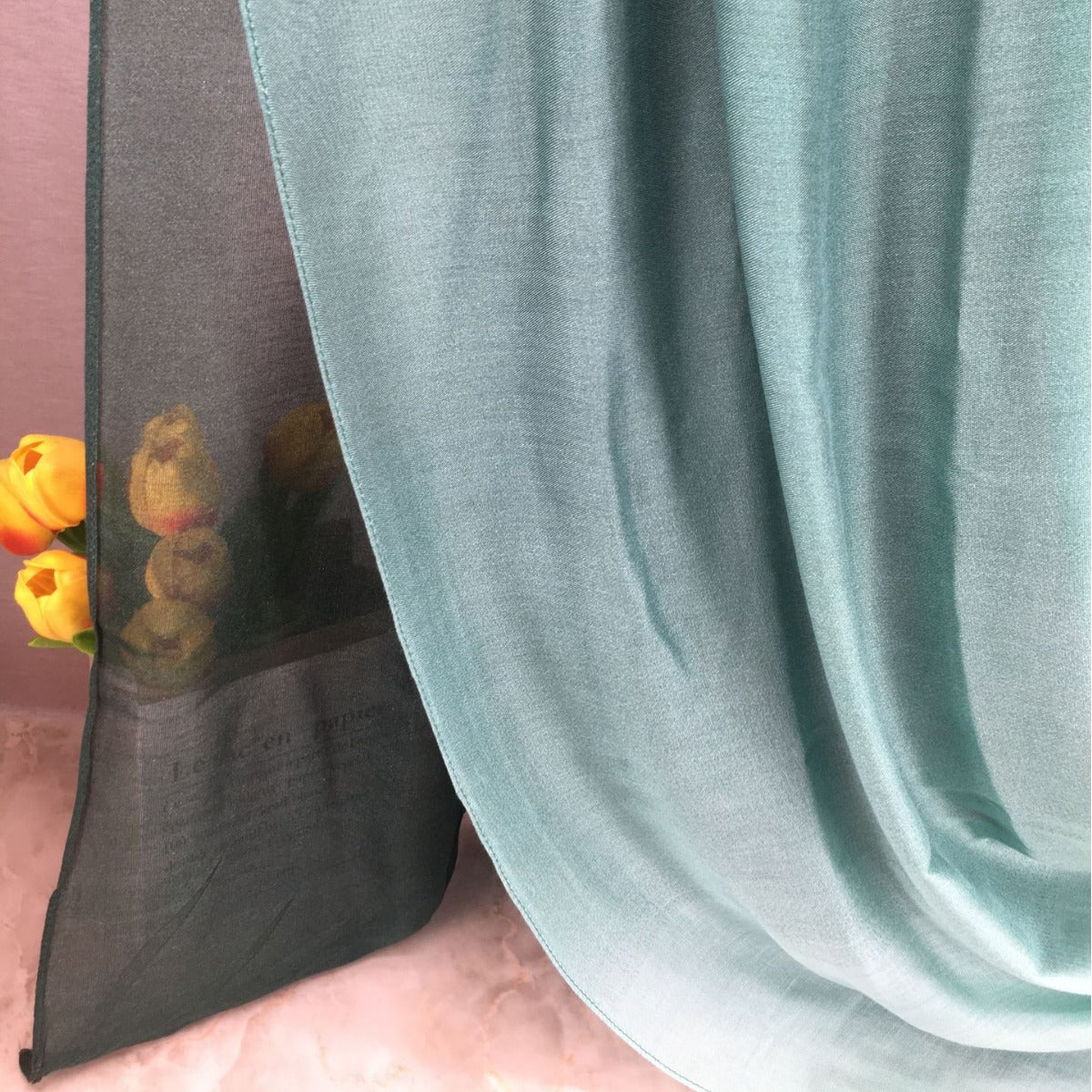 Hijab Modal Dégradé Doux | Hijab à Transition de Couleurs avec Fluidité Naturelle (MH162)