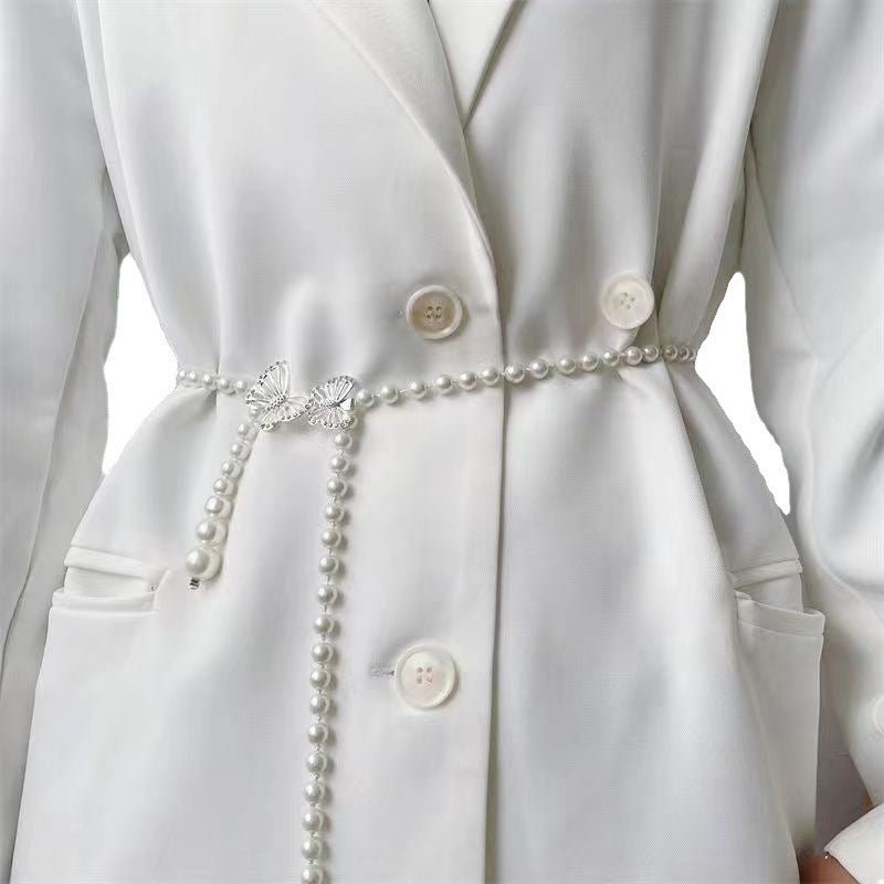 Ceinture Élégante et Polyvalente à Cascade de Perles (MAC349)