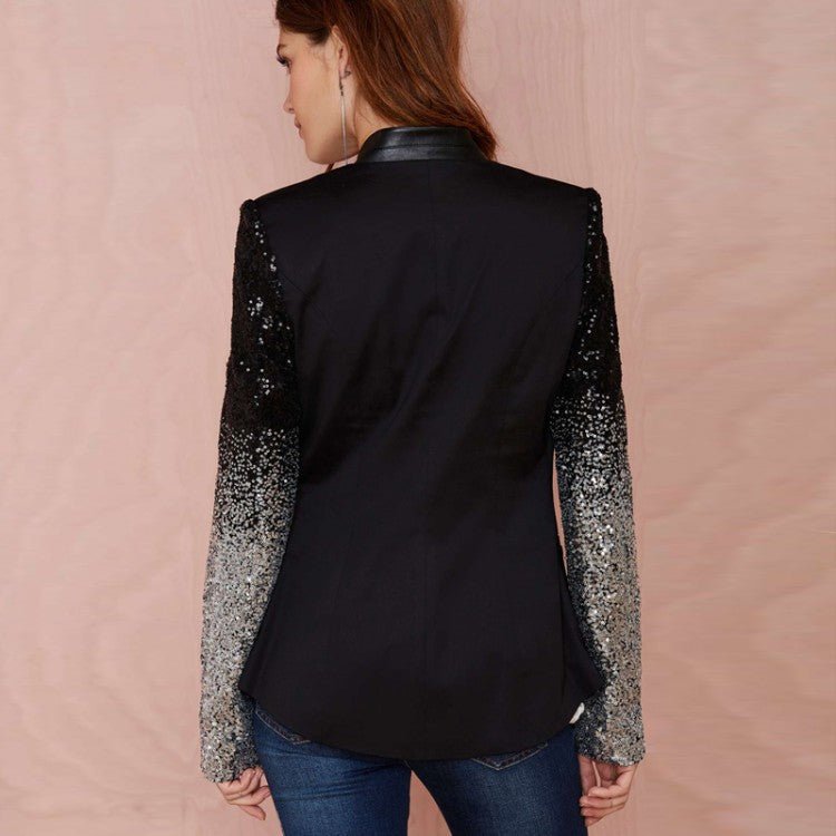Blazer à manches en séquins dégradés (MS242)