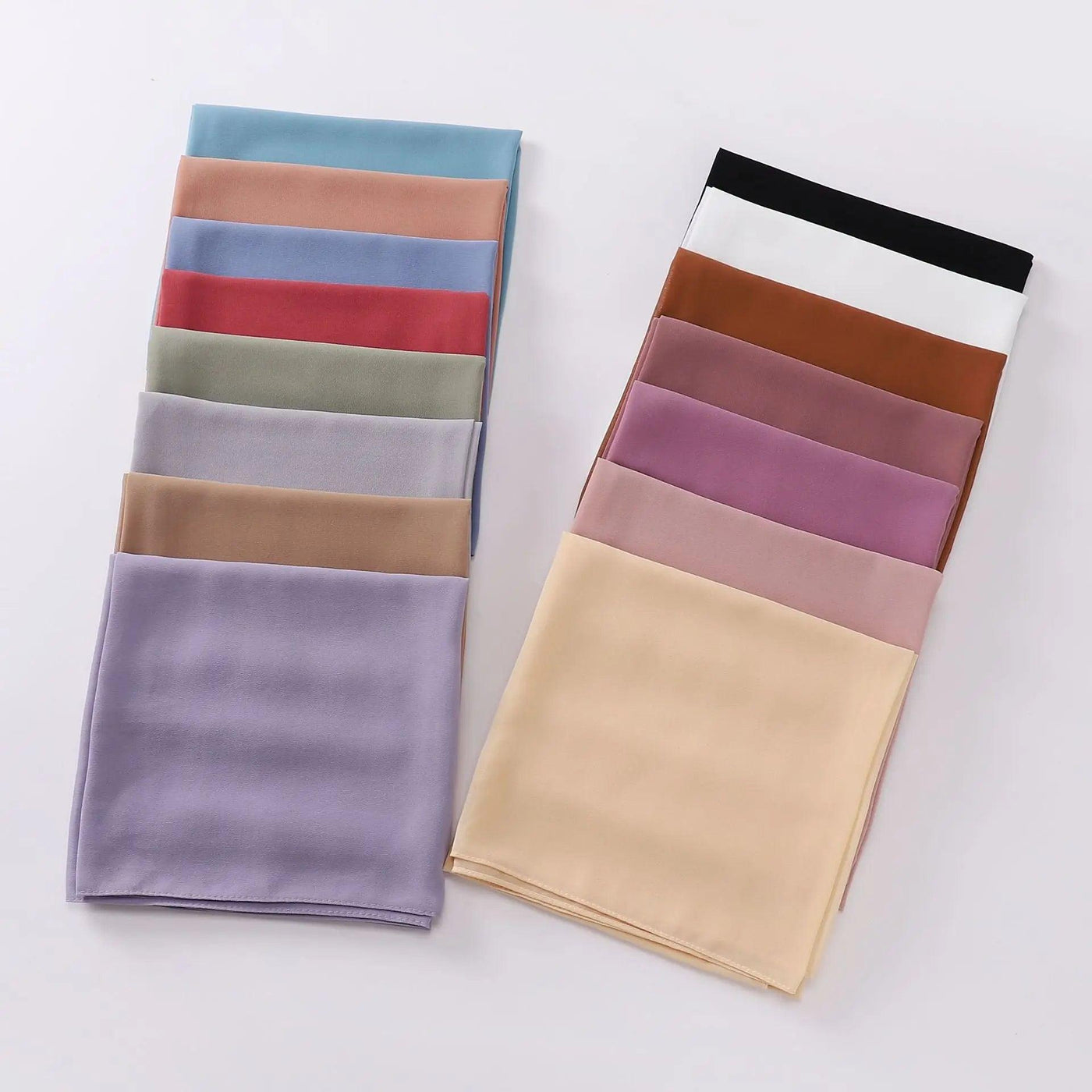 Hijab carré en mousseline perlée (MH028)
