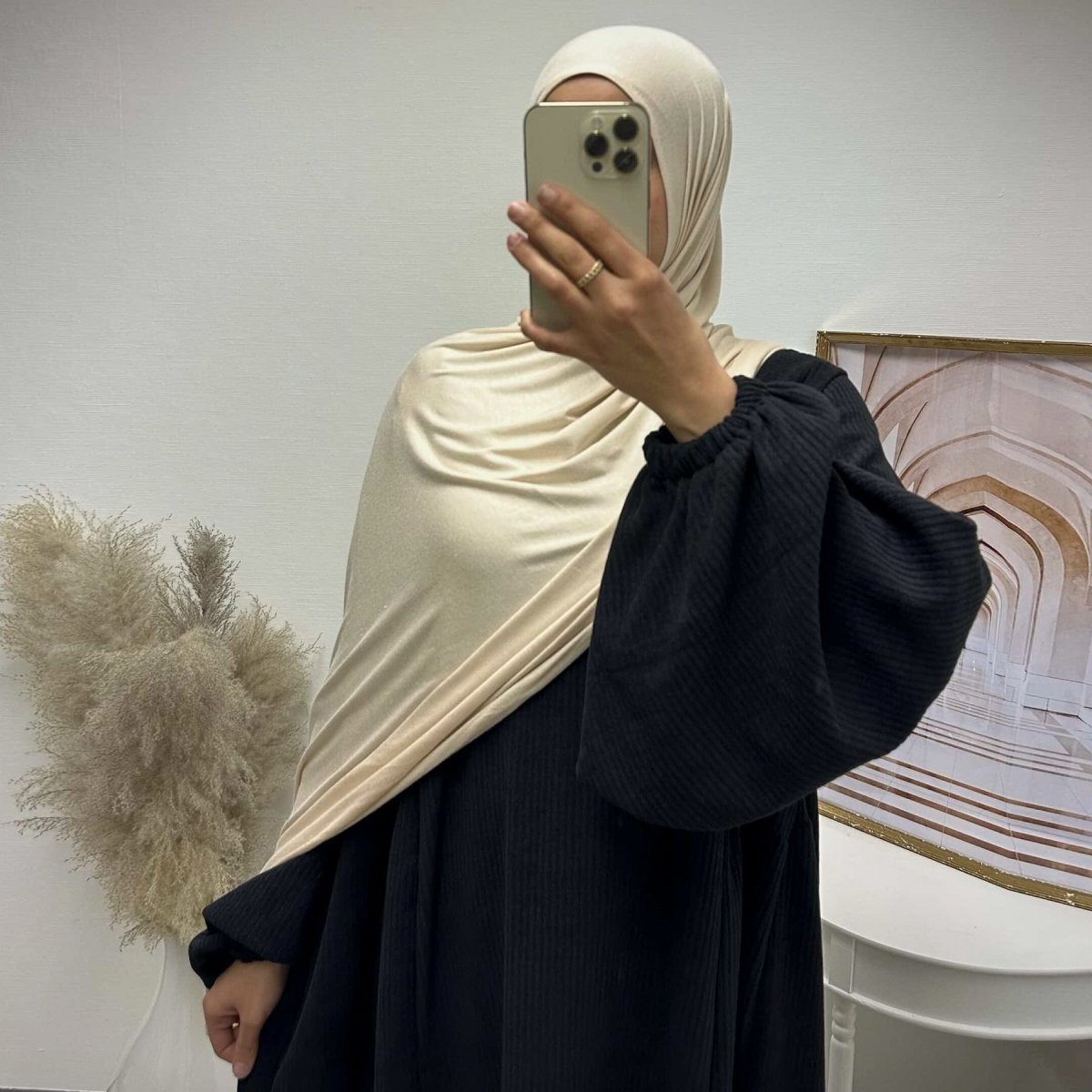 Abaya Swing en velours côtelé, coupe ample | Abaya Casual en velours côtelé (MA117)