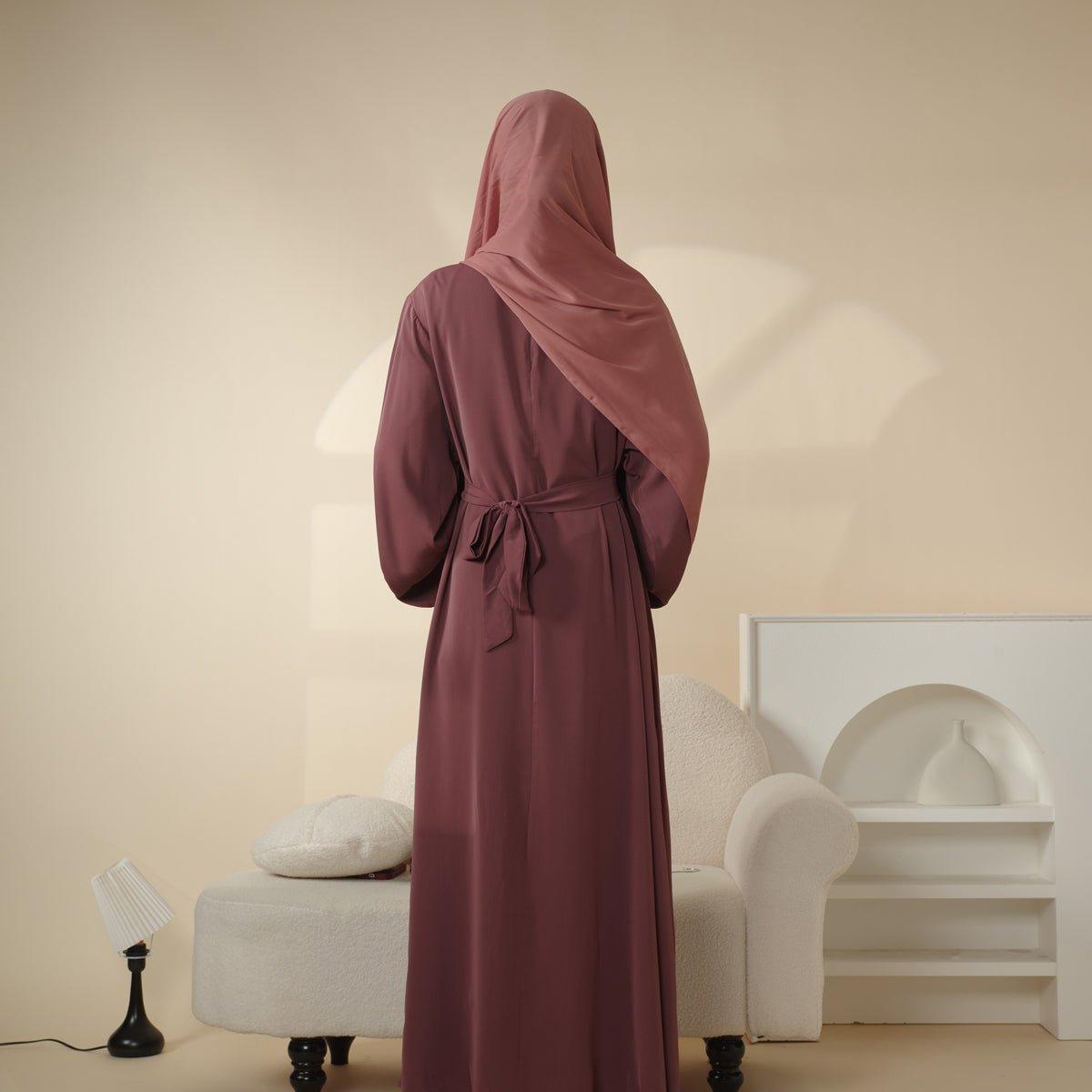 Abaya unie douce en Nidha (MA005)