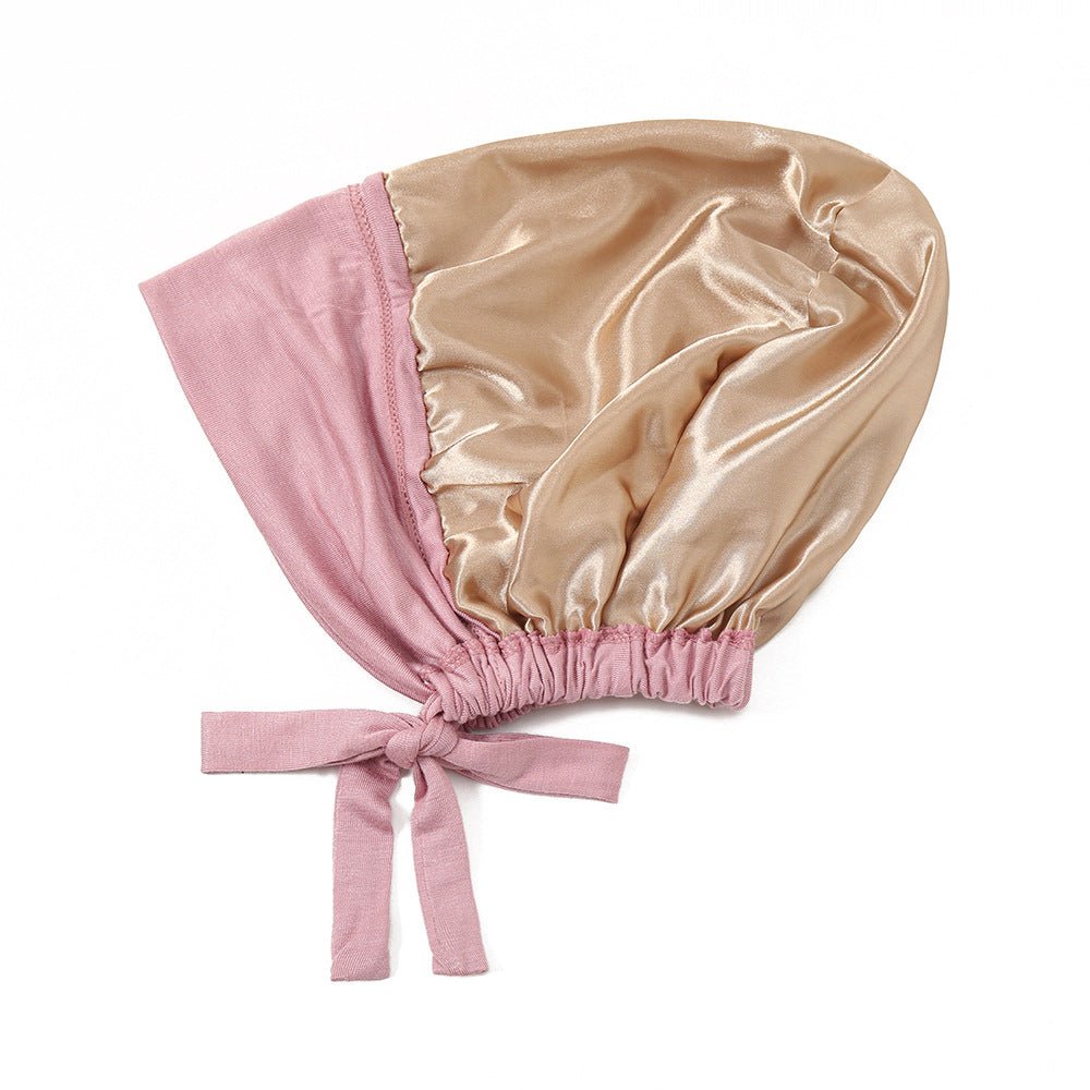 Sous-bonnet léger double épaisseur doublé satin pour hijab - Confortable et respirant (MH023)