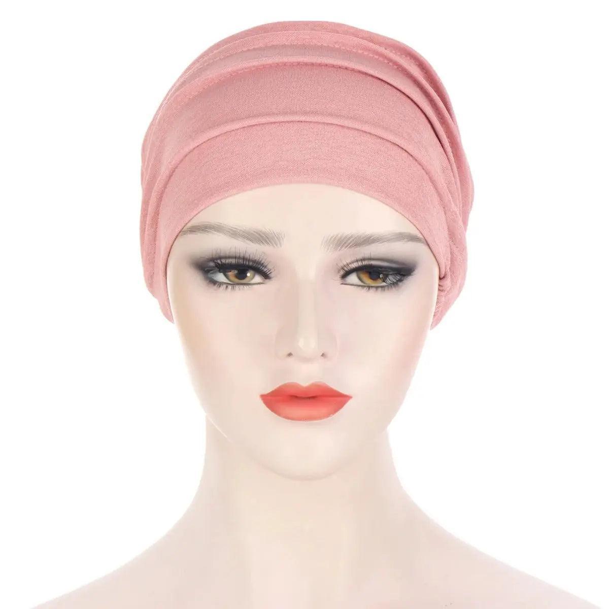 Foulard sous-hijab en coton slub uni (MH031)