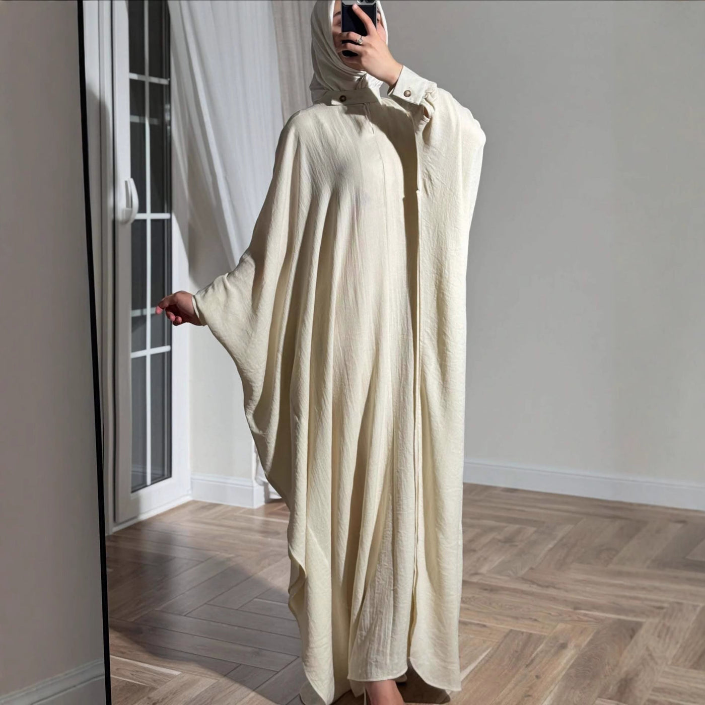 Abaya à manches chauve-souris (MA463)