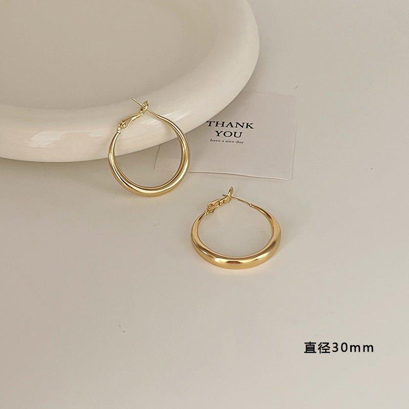 Boucles d'oreilles MAC096 en argent sterling 925, style français haut de gamme