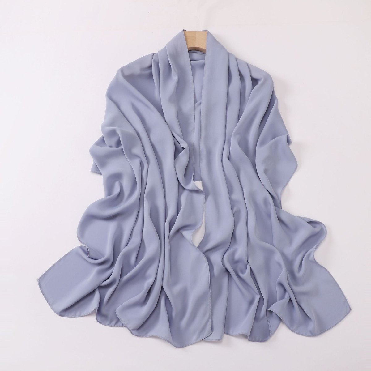 Hijab Long Anti-Froissement Effet Soie (MH154)