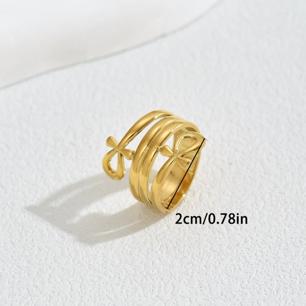 Bague Statement Design Nœud Minimaliste (MAC411)
