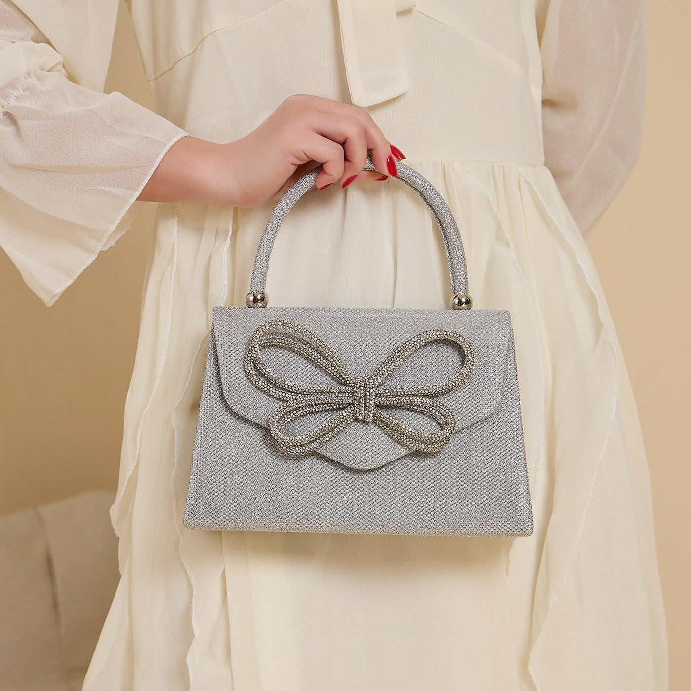Sac de soirée MAC146 avec papillon en strass