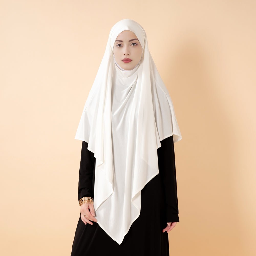 Khimar Premium en Lenzing™ Modal avec voile facial intégré (MK029)