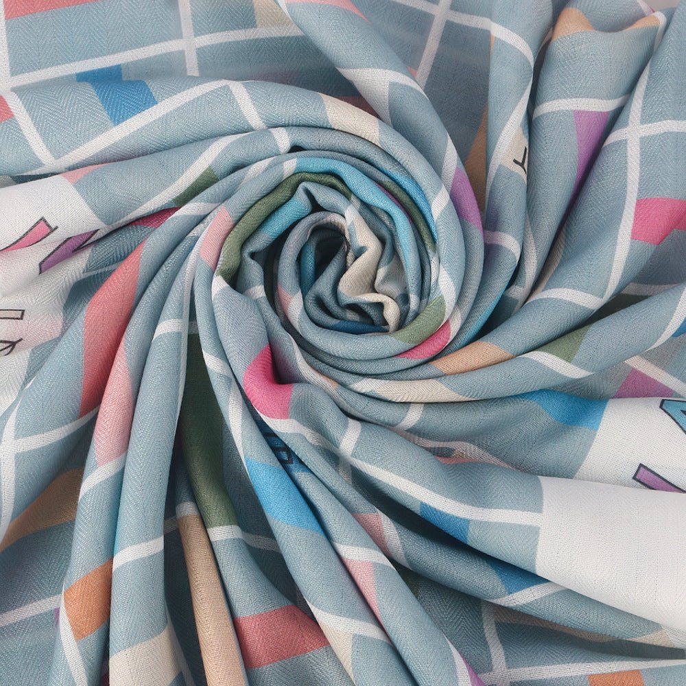 Foulard imprimé en coton twill (MH215)