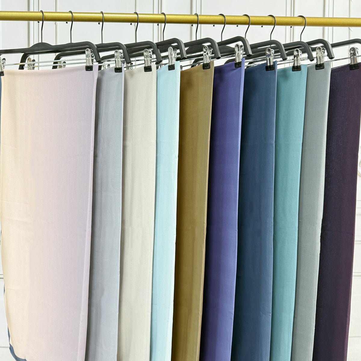 Hijab en Mousseline Perlée Premium de Luxe Dégradé (MH148)