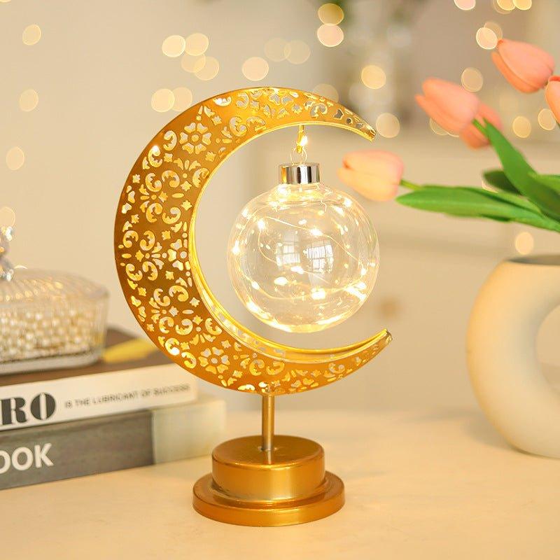 Lampe Lune MR060 en fer forgé avec LED