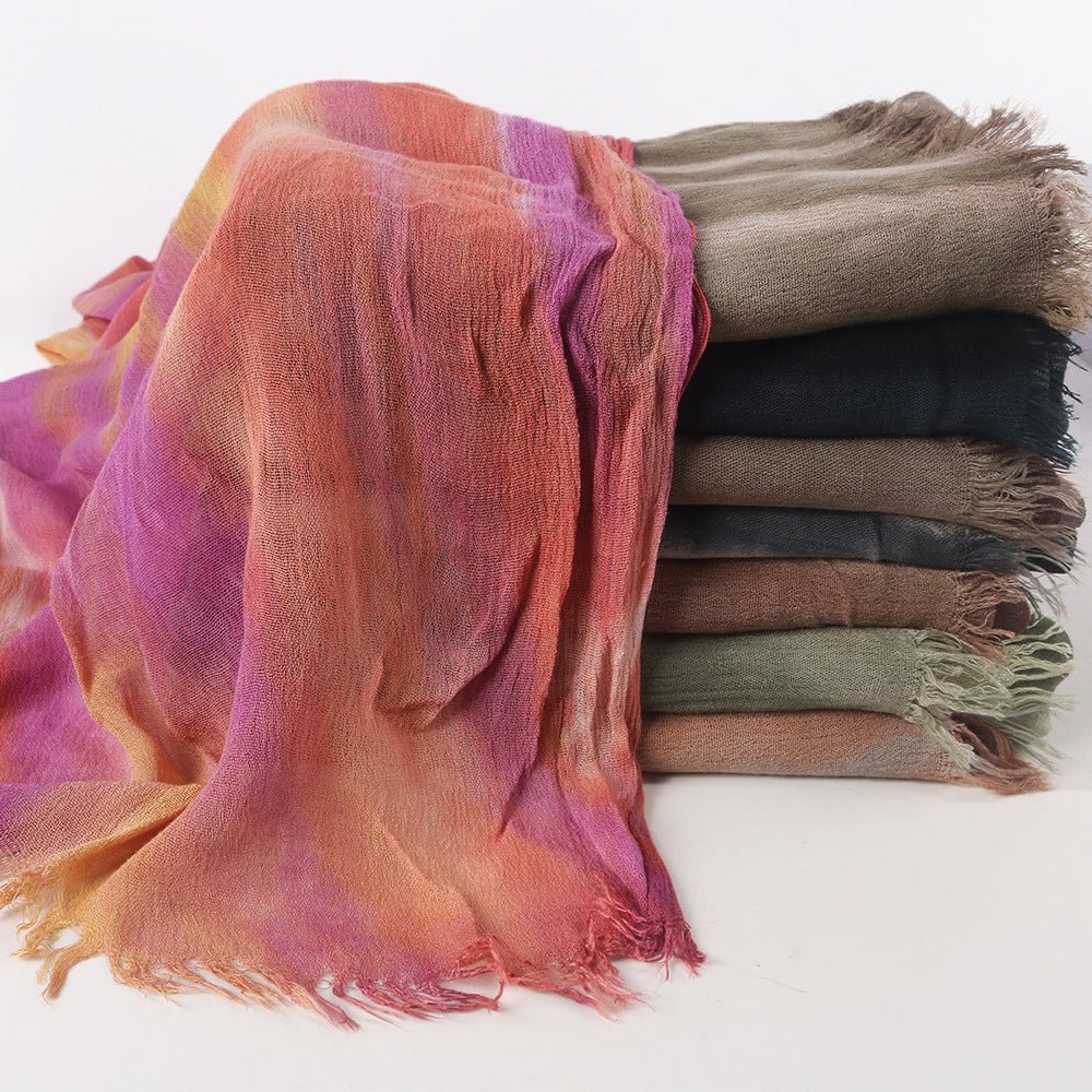 Écharpe Tie-Dye Dégradé en Rayonne | Hijab Dégradé en Rayonne (MH216)