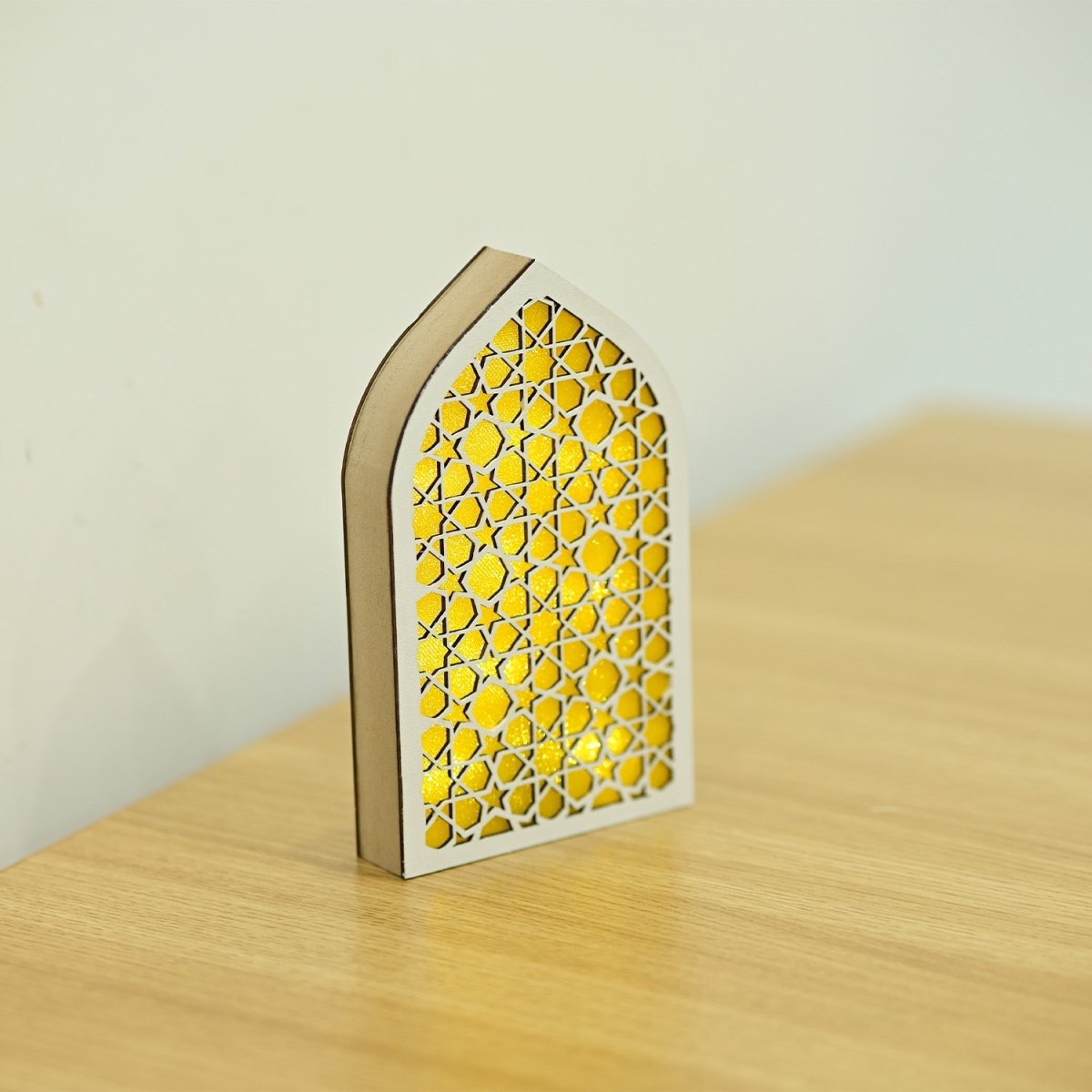 Décoration lumineuse LED en bois pour l'Aïd (MR070)