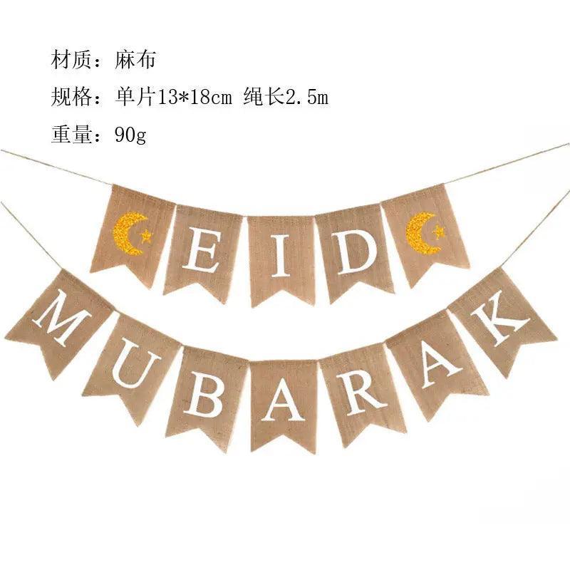 MR026 Banderole décorative EID MUBARAK pour fête