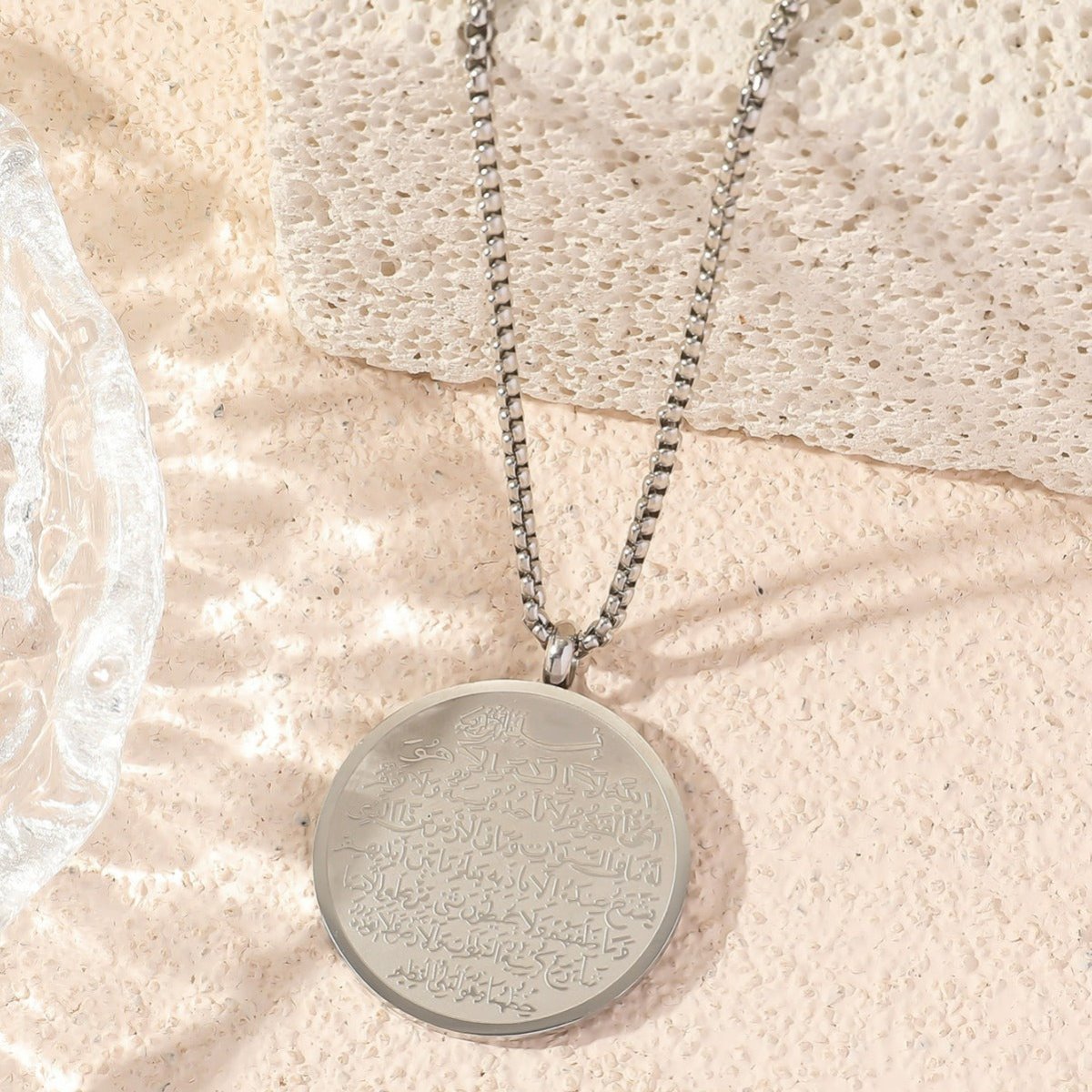 Collier en Acier Titane Réversible (MAC224) (AVEC COFFRET CADEAU)