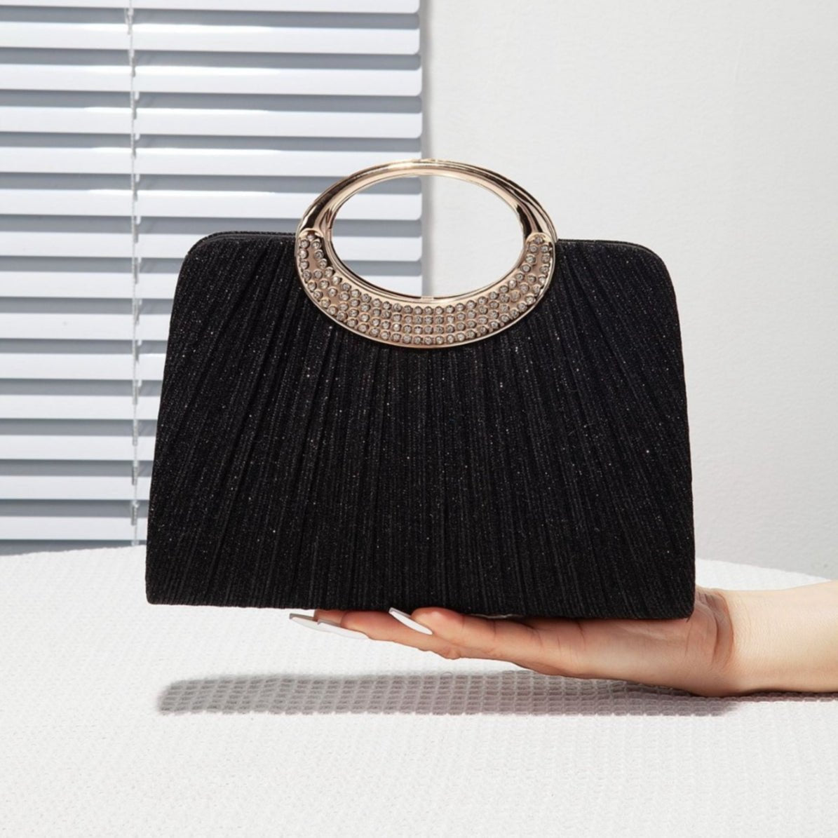 Sac Cartable Plissé avec Anse Ovale（MAC441）
