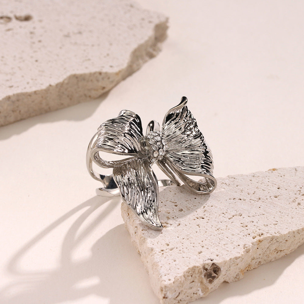 Bague Foulard Hijab Brodée à Nœud Polyvalente (MAC340)