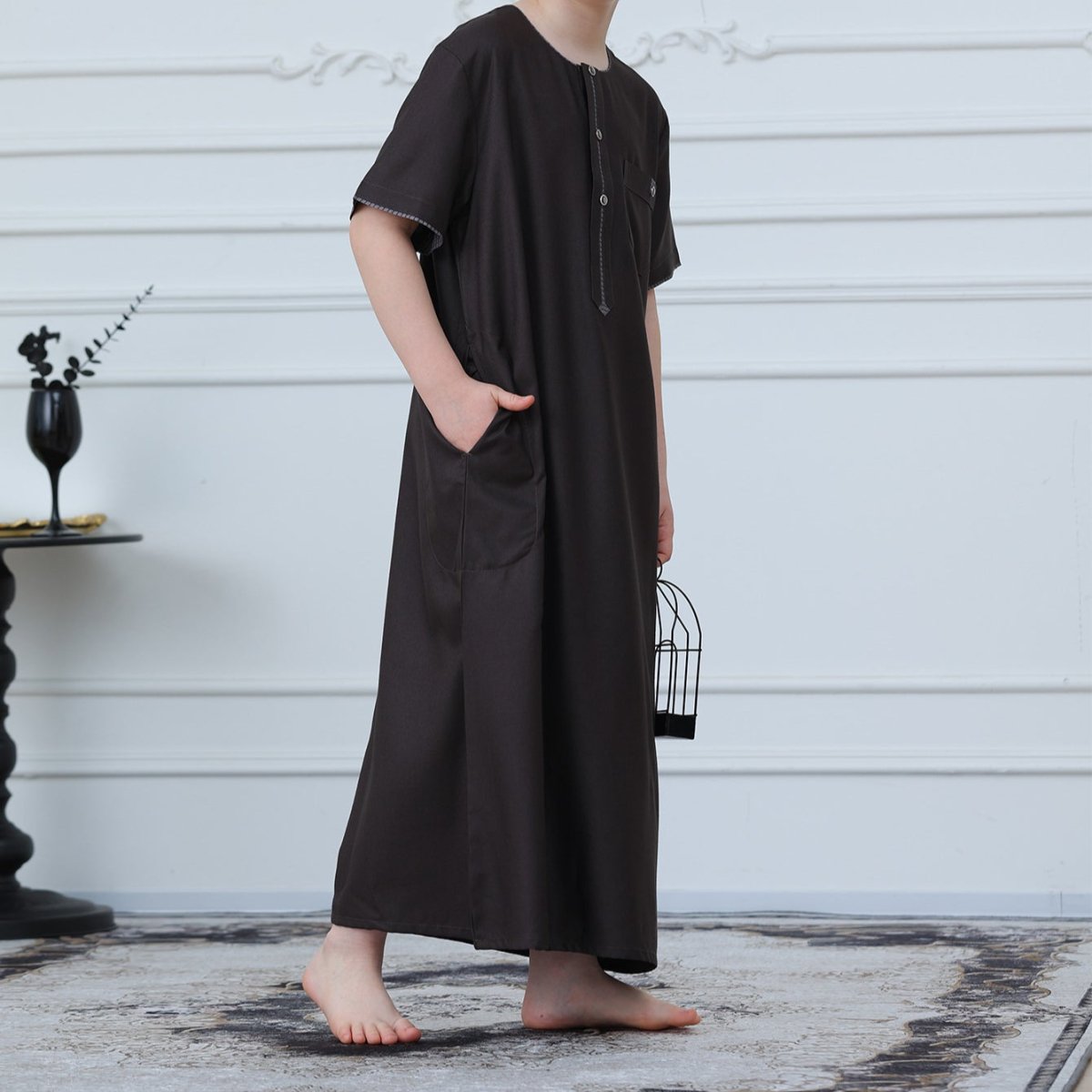 Qamis brodé pour garçon (MKB032)