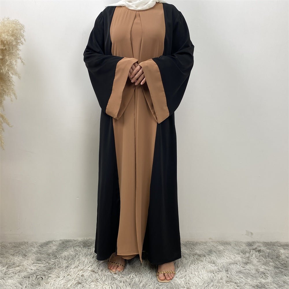 Abaya Patchwork Élégante (MA084)