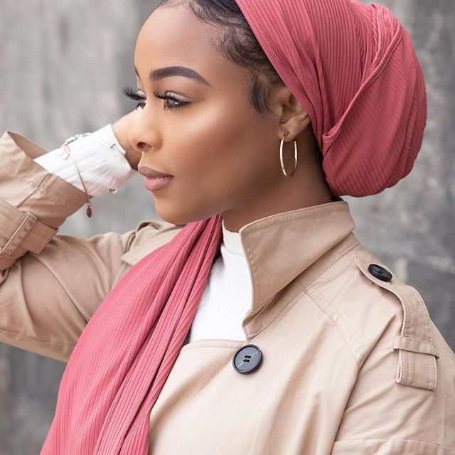 Écharpe Hijab en Tricot Extensible Respirant (MH189)