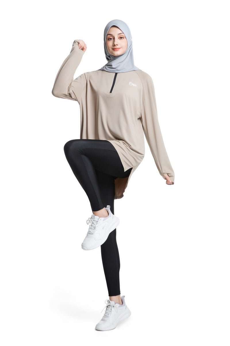Haut de Sport à Séchage Rapide avec Trous pour Pouces Activewear (MS289)