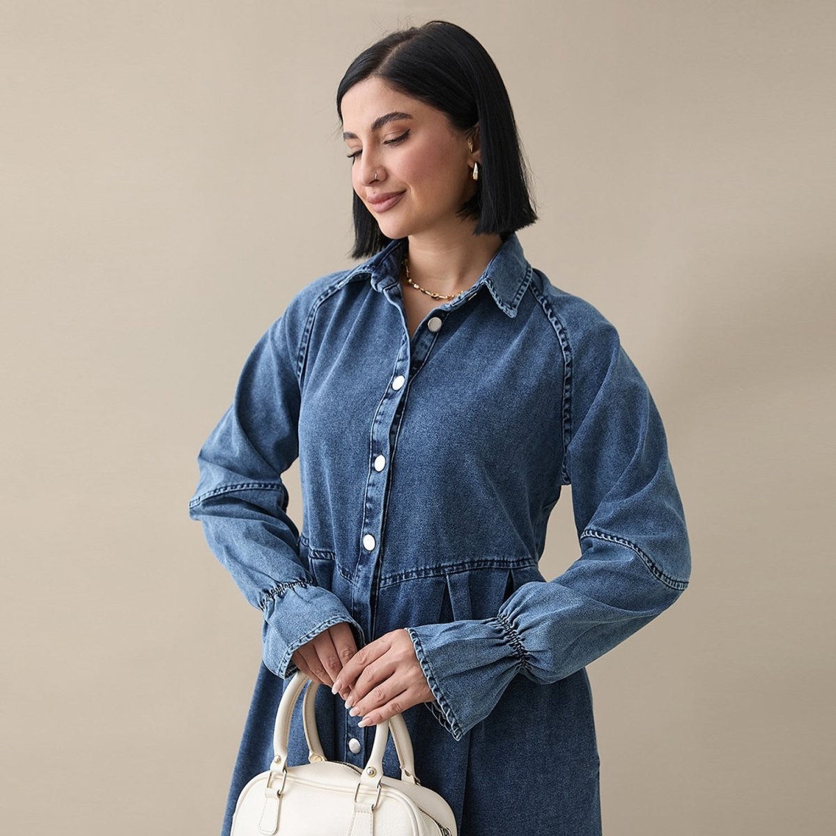 Robe Maxi en Denim Lyocell (MS442)