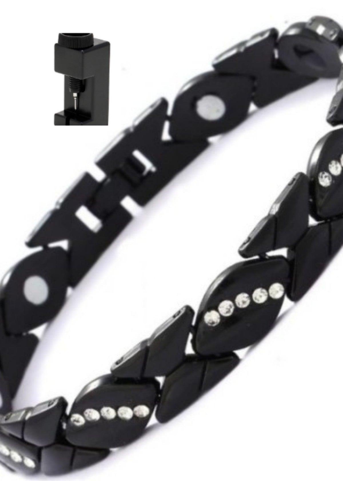 Bracelet magnétique créatif MAC083 Leaf brossé