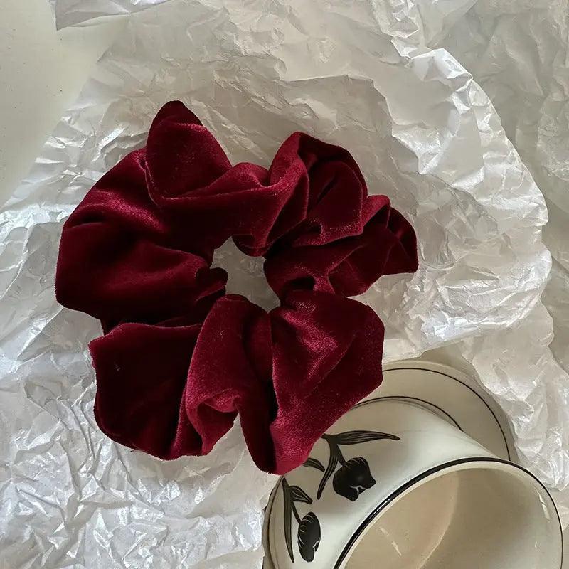 Chouchous hijab MAC009, accessoires cheveux fleur en velours