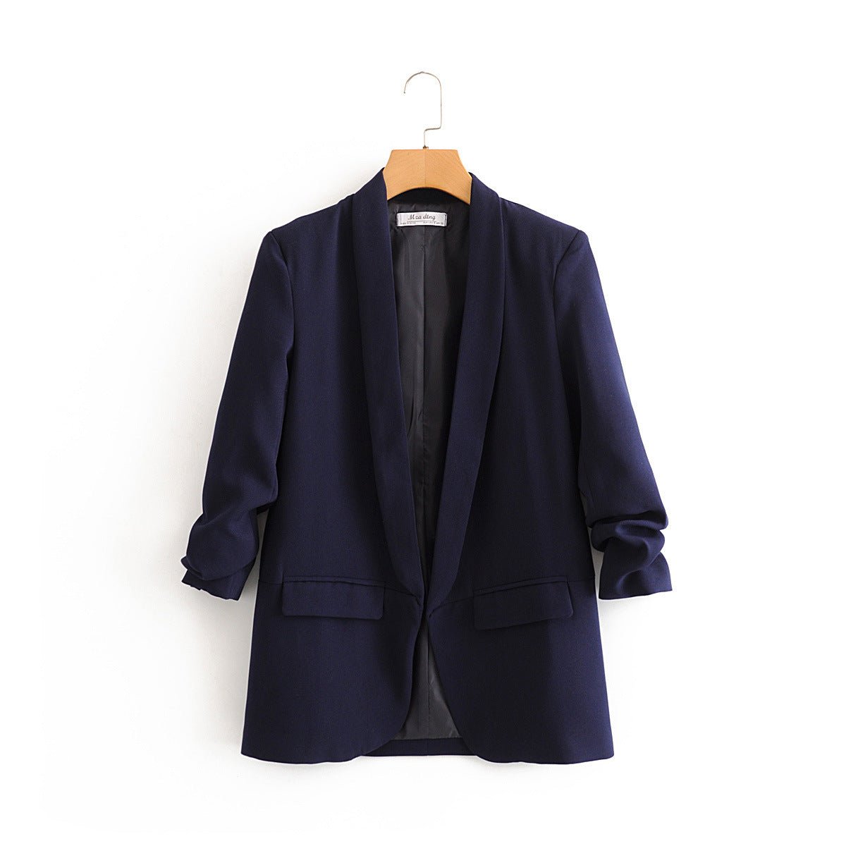 Blazer à manches froncées | Veste longue à manches trois-quarts (MS241)
