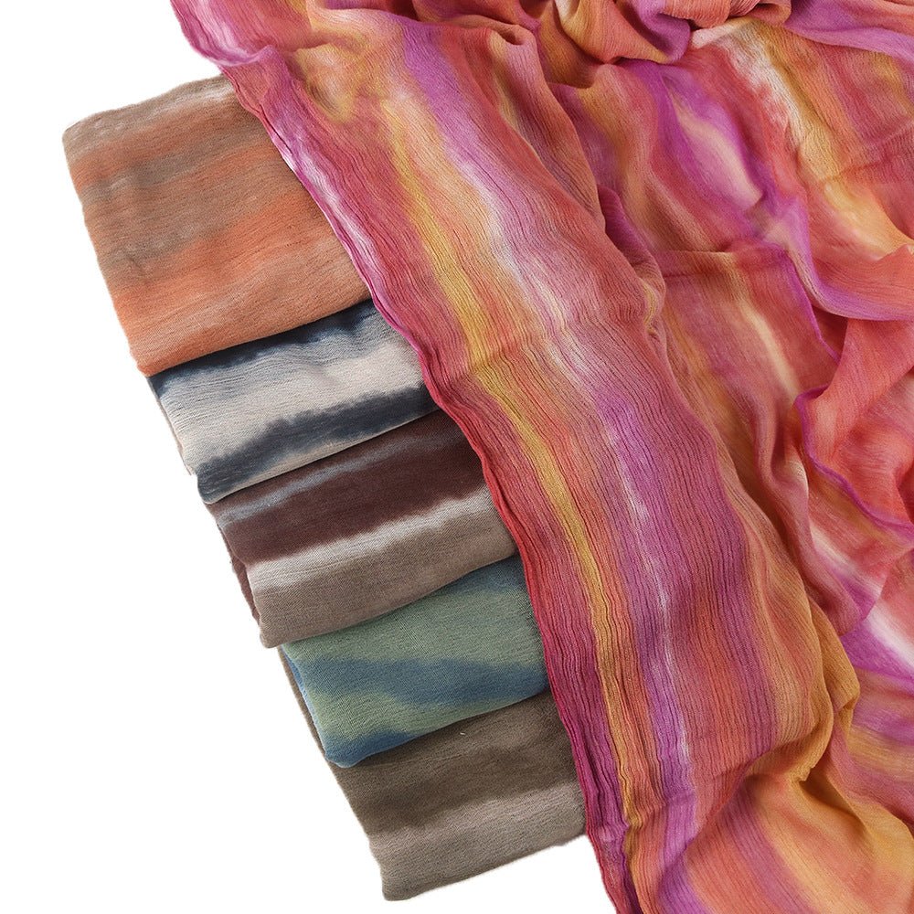 Écharpe Tie-Dye Dégradé en Rayonne | Hijab Dégradé en Rayonne (MH216)