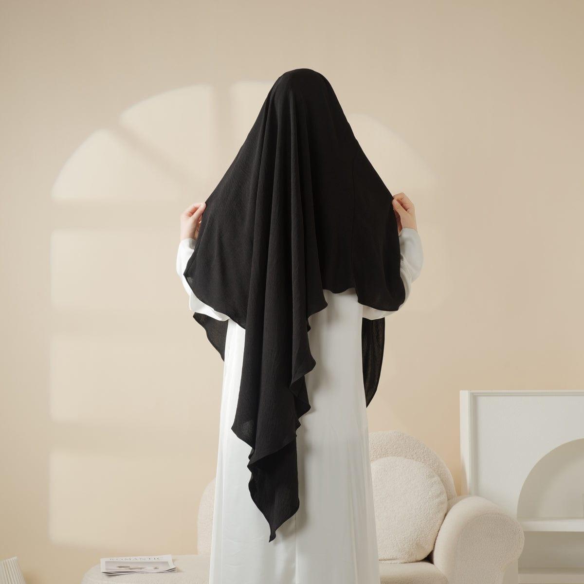 Khimar une couche en crêpe confort (MK014)