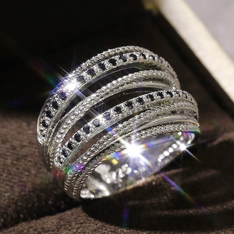 Bague croisée en zircone (MAC192)