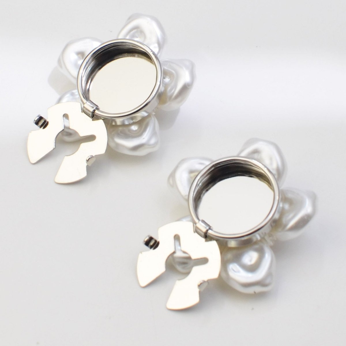Boutons de manchette Fleur de Perle | Clips décoratifs pour chemise (MAC358)