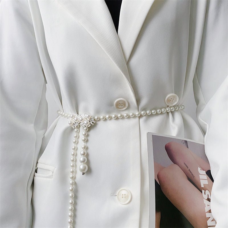 Ceinture Élégante et Polyvalente à Cascade de Perles (MAC349)