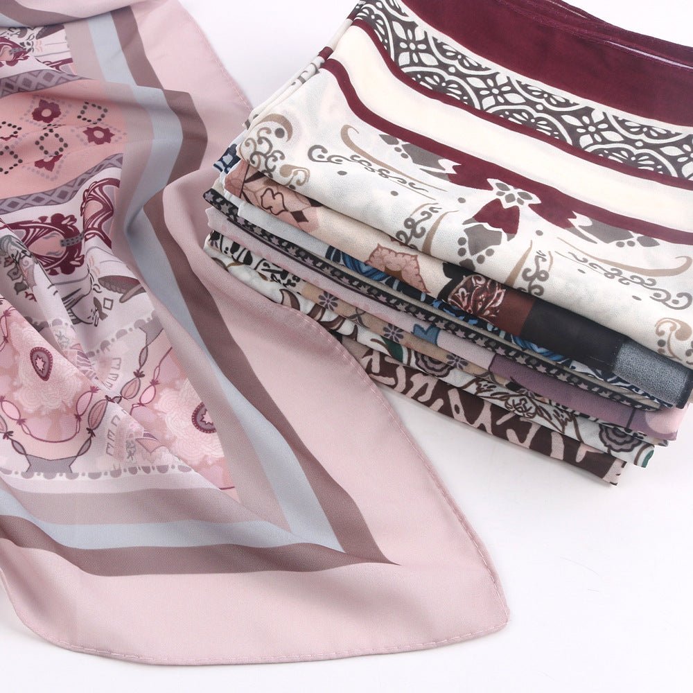 Écharpe hijab imprimée (MH239)