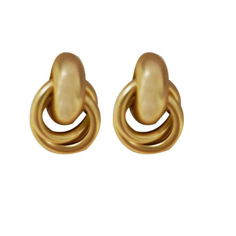 Boucles d'oreilles cercles entrelacés MAC064