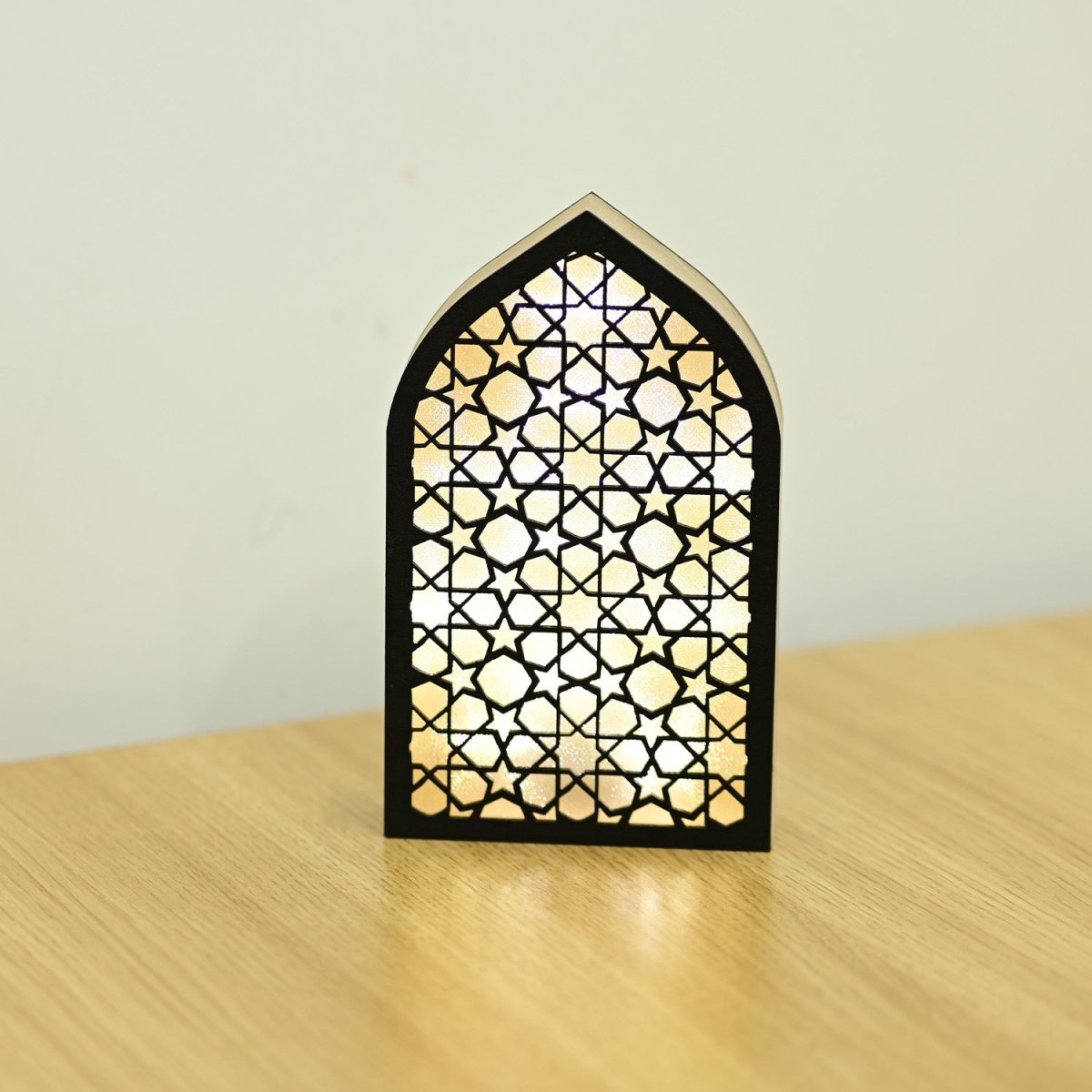 Décoration lumineuse LED en bois pour l'Aïd (MR070)