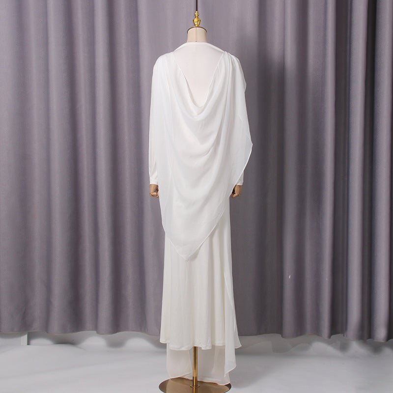 Robe Maxi Drapée Torsadée (MS364)