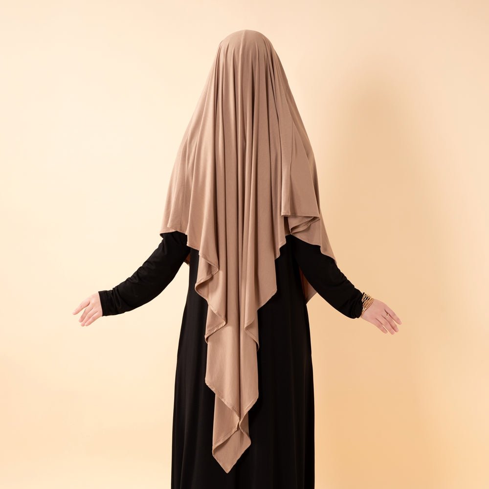 Khimar Premium en Lenzing™ Modal avec voile facial intégré (MK029)