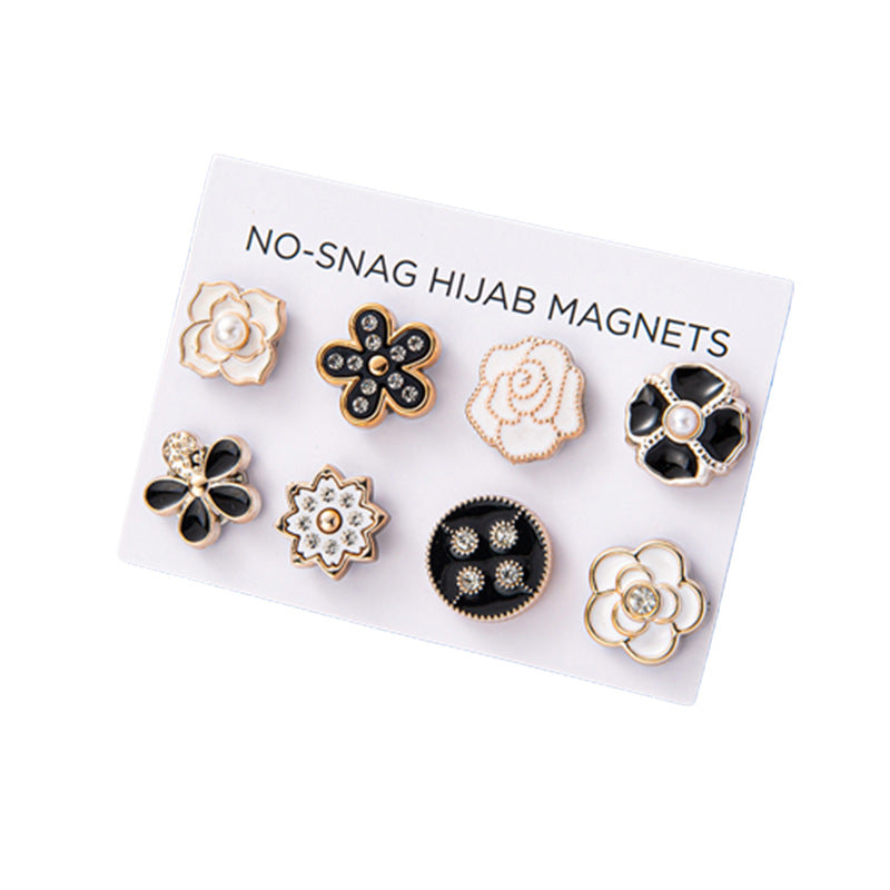 Broche magnétique pour hijab Versatile Allure Floral (MAC338)