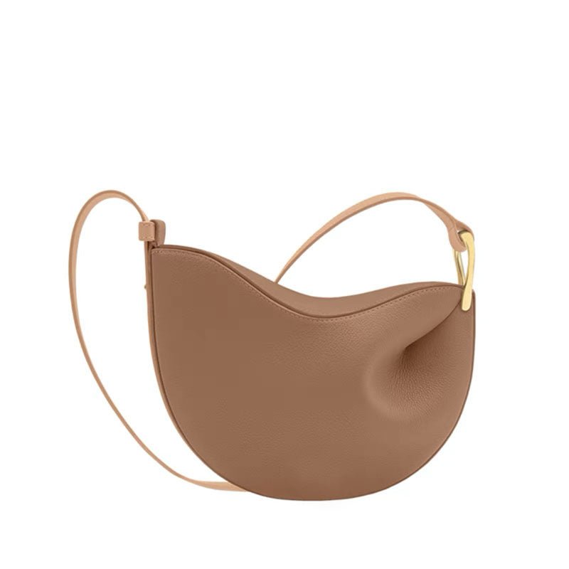 MAC182 Sac besace à bandoulière asymétrique en texture Lychee