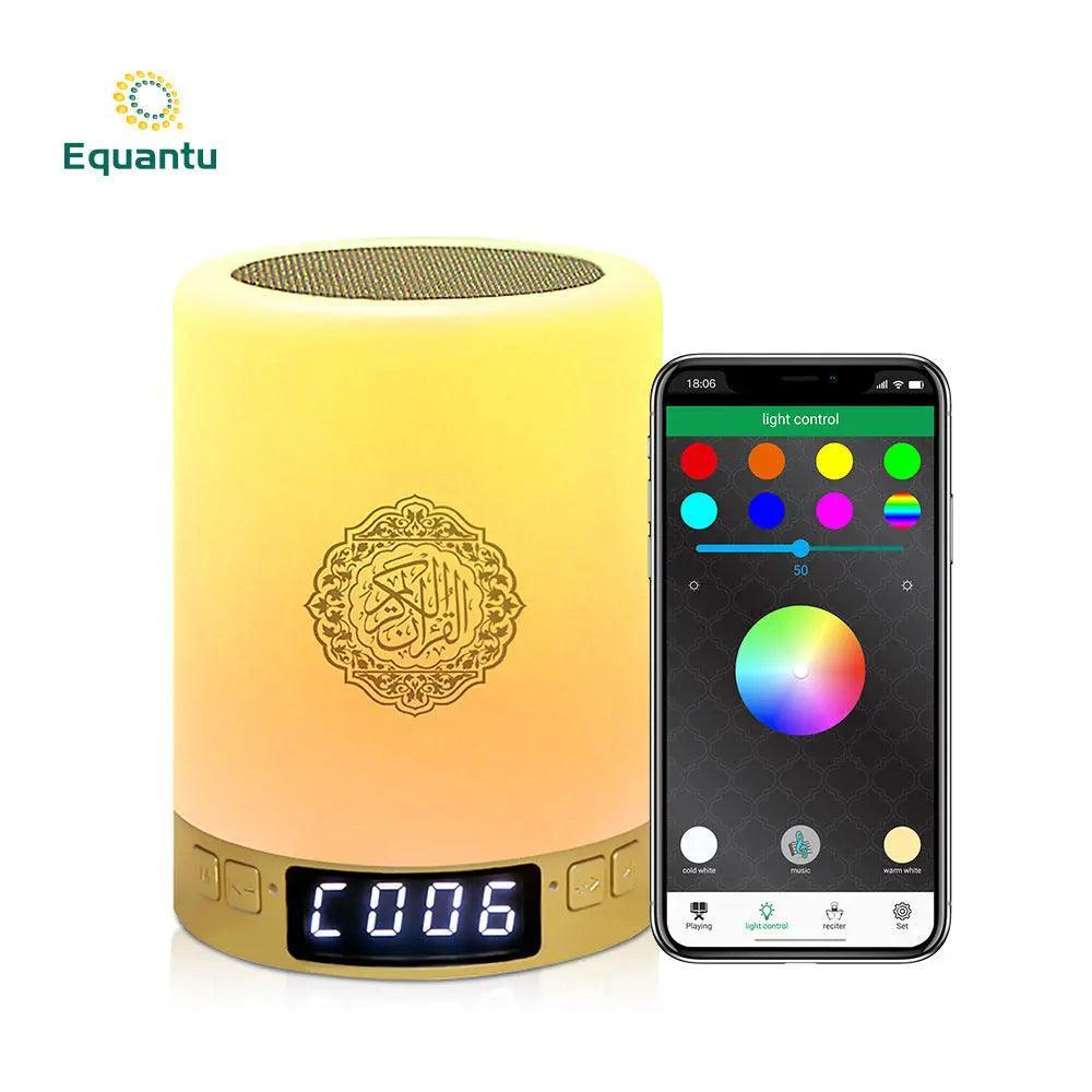 Lampe-Enceinte Bluetooth Coran MR031 SQ122, Veilleuse avec Contrôles via Application Intelligente