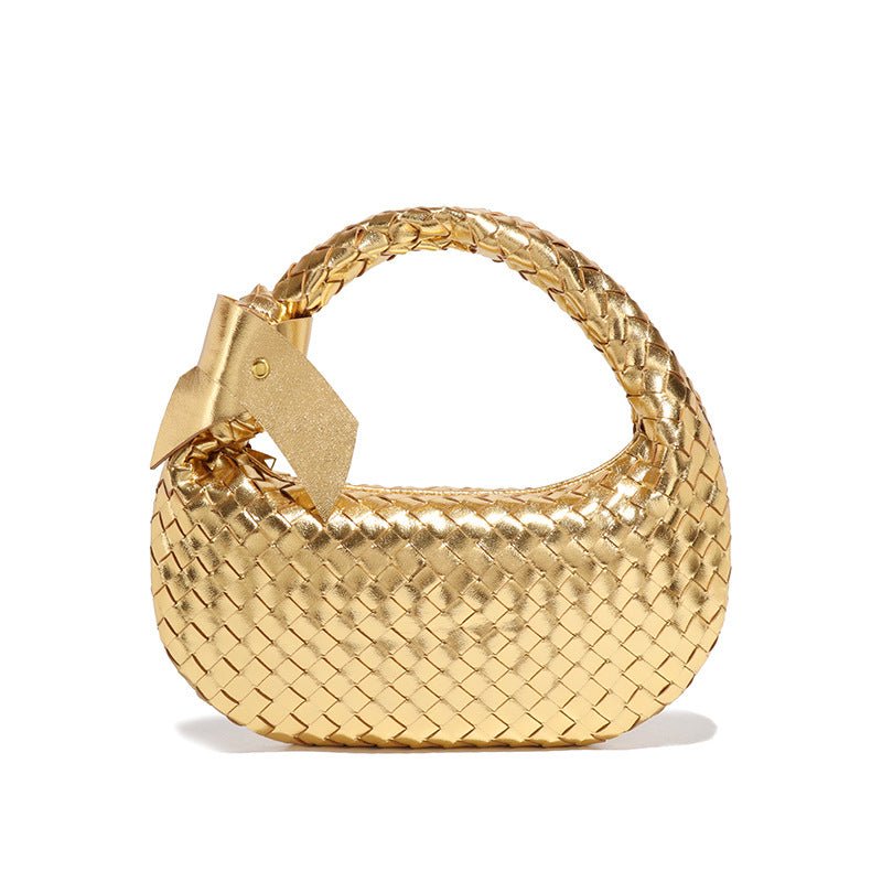Sac à main MAC168 en cuir tissé, simple et élégant (sans nœud)