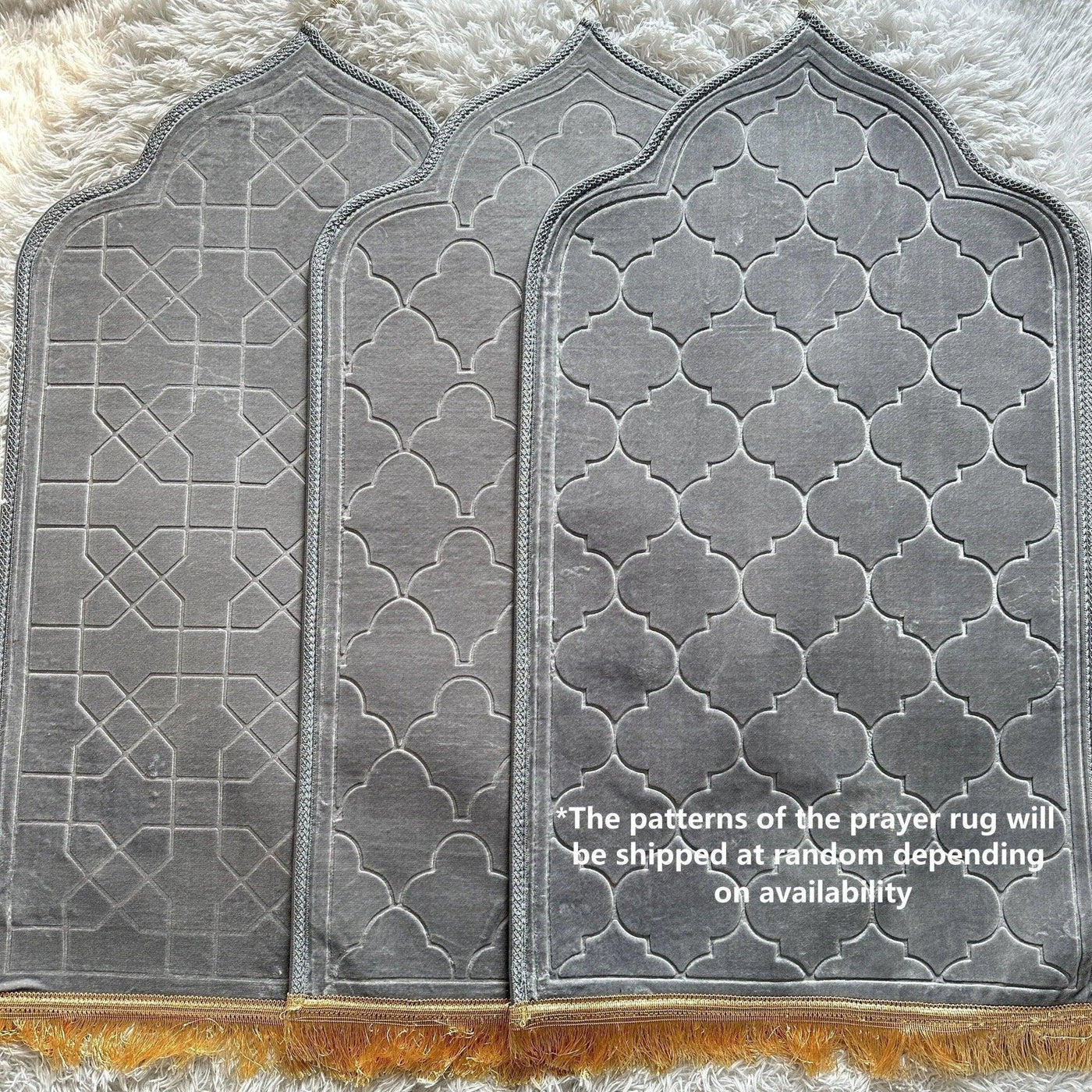Tapis de prière MC010 en flanelle douce