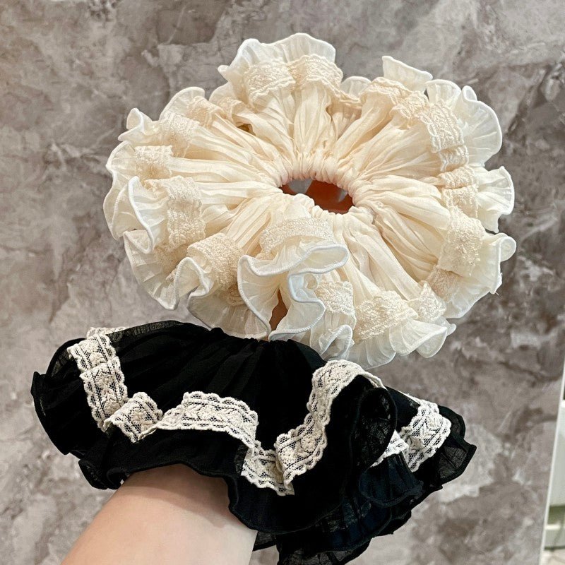 Élastique Cheveux Oversize à Volants（MAC455）