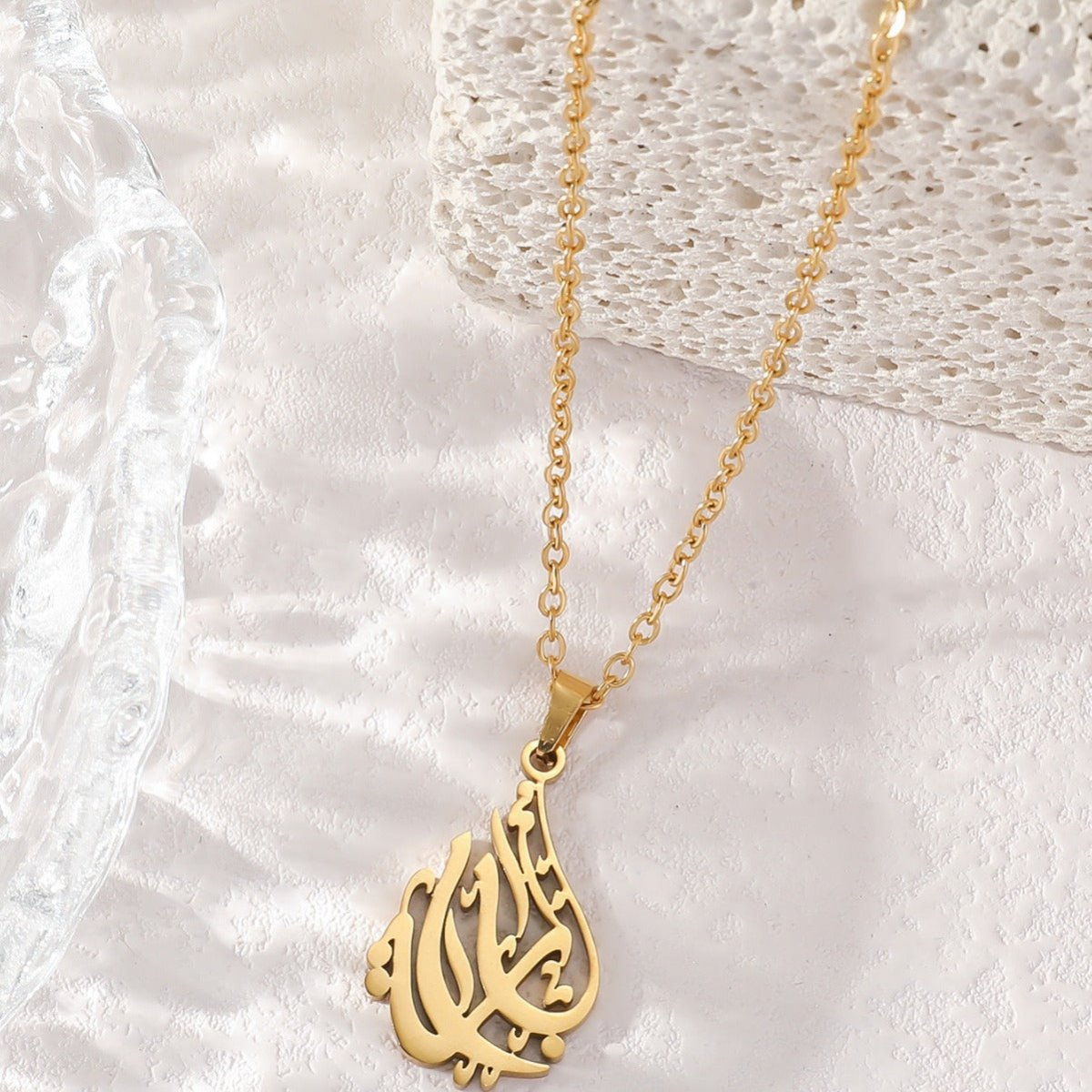Collier clavicule haut de gamme en acier titane (MAC226) (AVEC BOÎTE CADEAU)